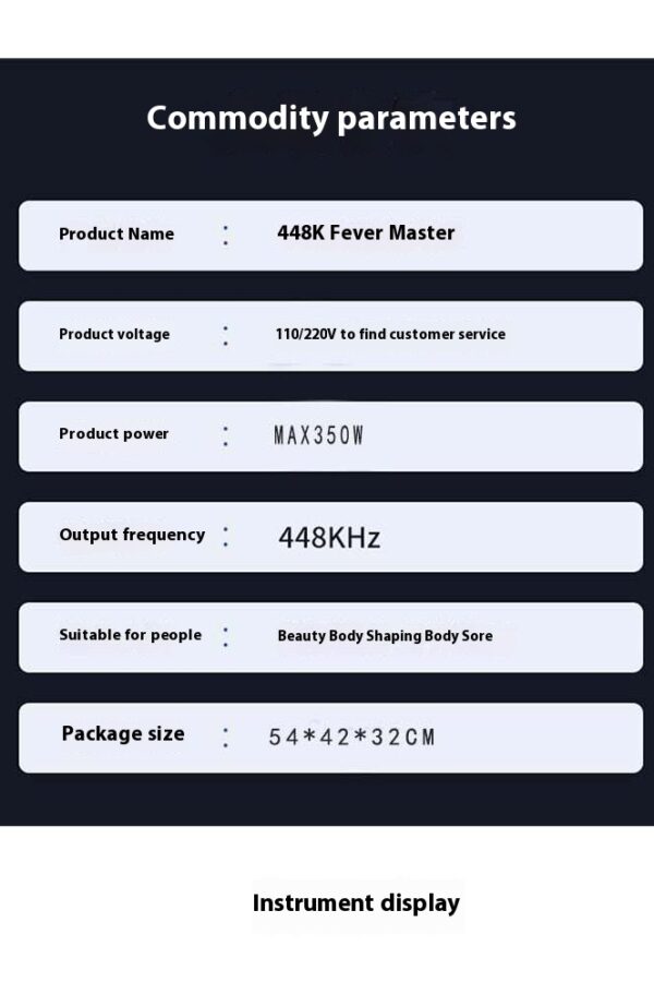 Fever Master 448K Xingyao Beauty Salon Health Device Anti aging Fascia Dredging Meridian Body Sculpture Instrument
