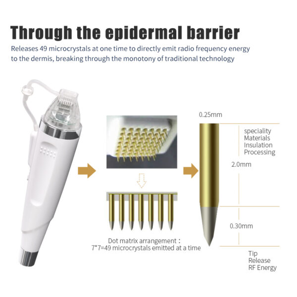Micro needle frequency division RF micro needle slimming face firming skin frequency division gold RF micro needle machine