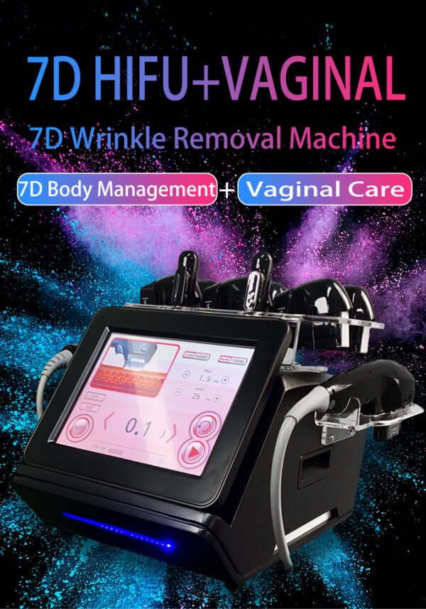Desktop ultrasound hifu7D poly pull lifting facial beauty knife, private area care, firming knife, anti-aging cannon beauty