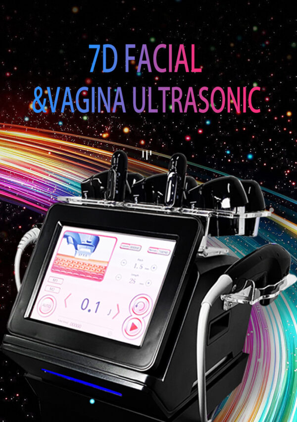 Desktop ultrasound hifu7D poly pull lifting facial beauty knife, private area care, firming knife, anti-aging cannon beauty