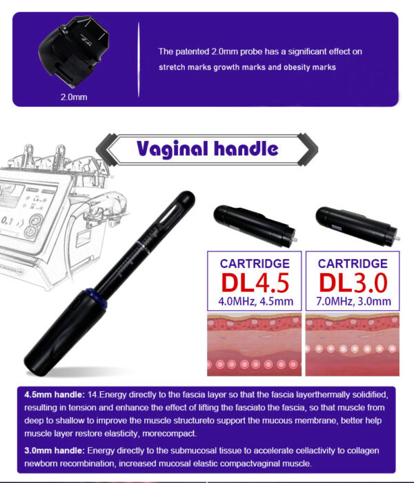 Desktop ultrasound hifu7D poly pull lifting facial beauty knife, private area care, firming knife, anti-aging cannon beauty